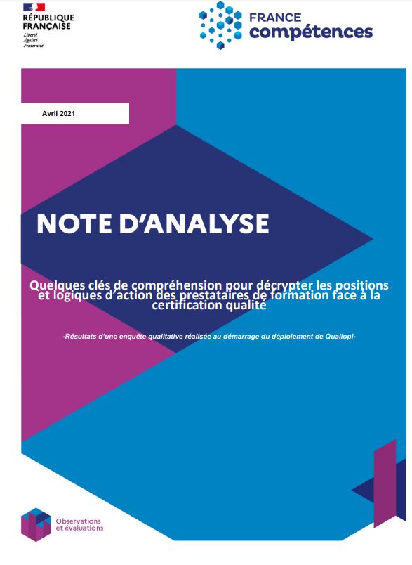 Note d'analyse sur le déploiement de Qualiopi